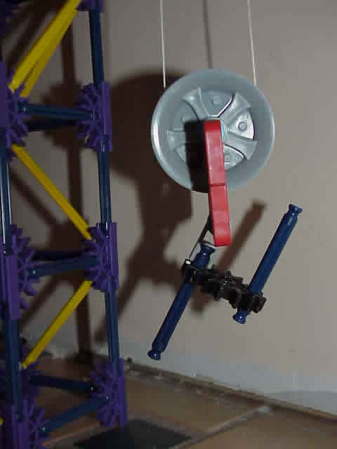 Free pulley close up