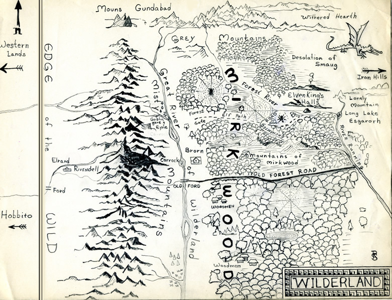 Hobbit map