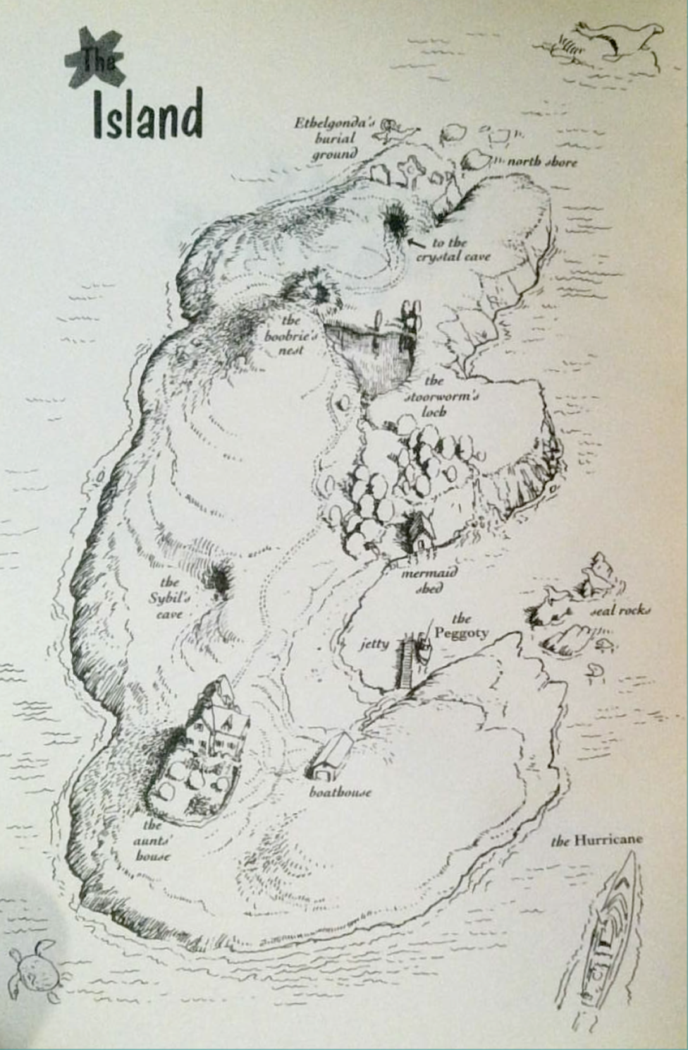 Island of Aunts map