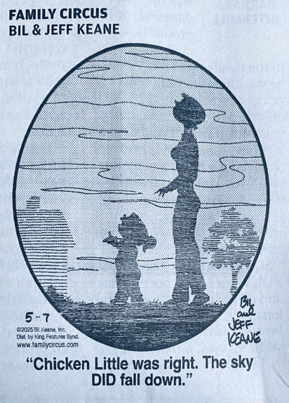 Chicken Little was right!