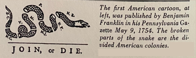 Join or Die cartoon