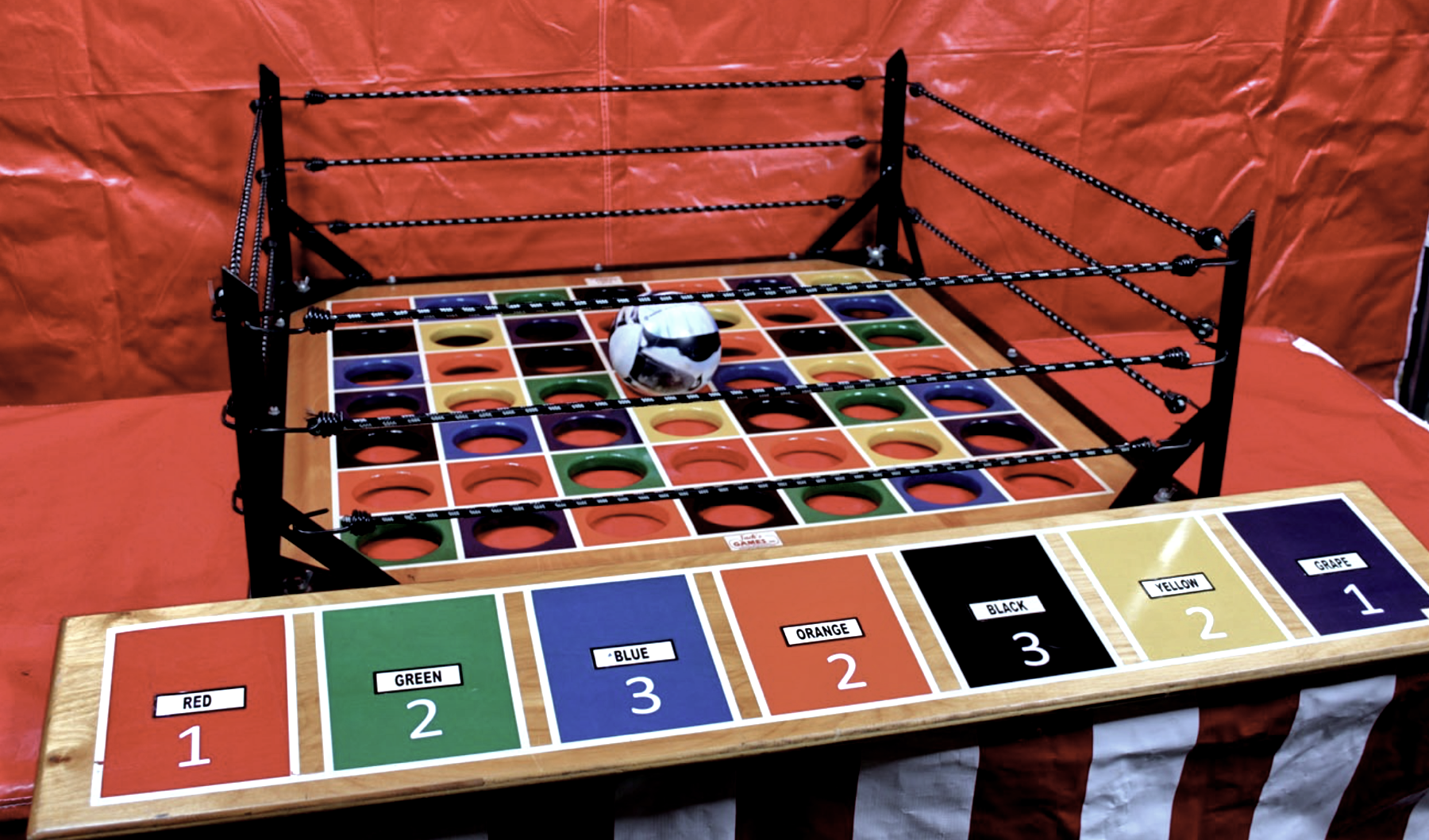 Ball roll color grid