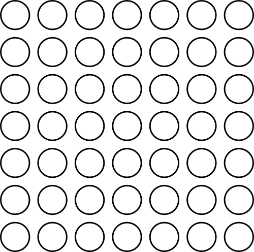 Dot grid 7x7