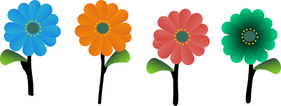 Four flowers