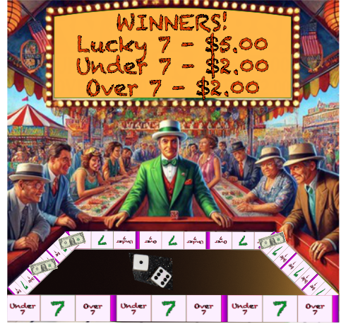 Over under lucky 7 booth