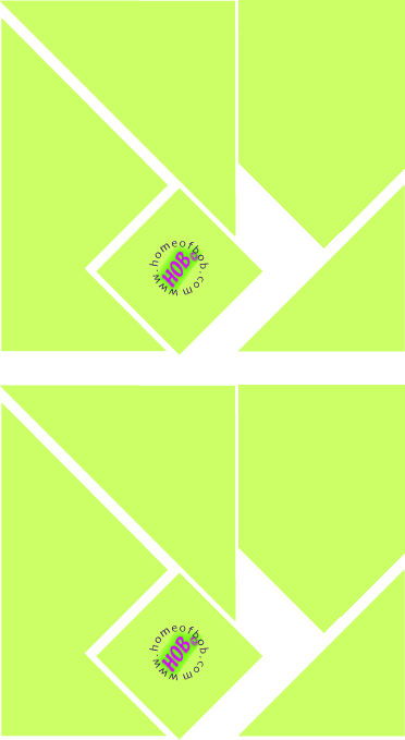 Two sets of puzzle pieces