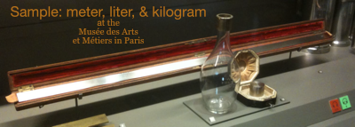 Meter, liter, kilogram