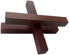 Brown tower of three