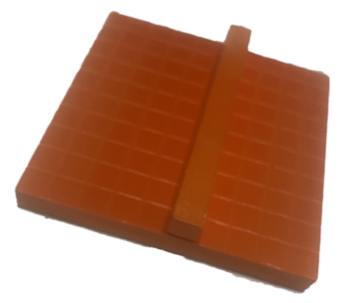 Orange square and orange rod