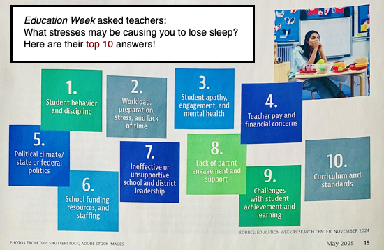 Teacher concerns 2024