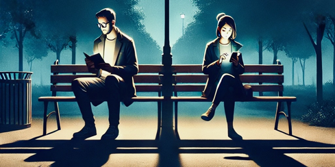 Couple on Park Bench