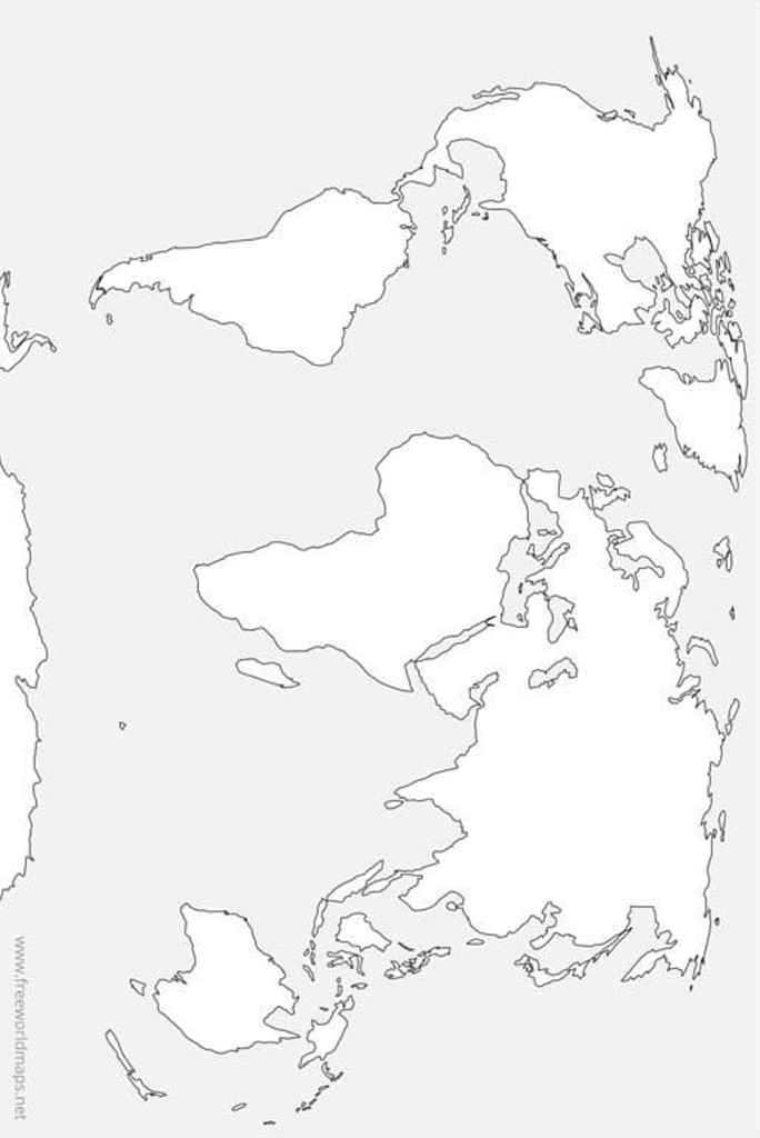 World map blank
