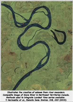Meander in Canadian Slave River