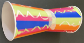 Two cups taped together