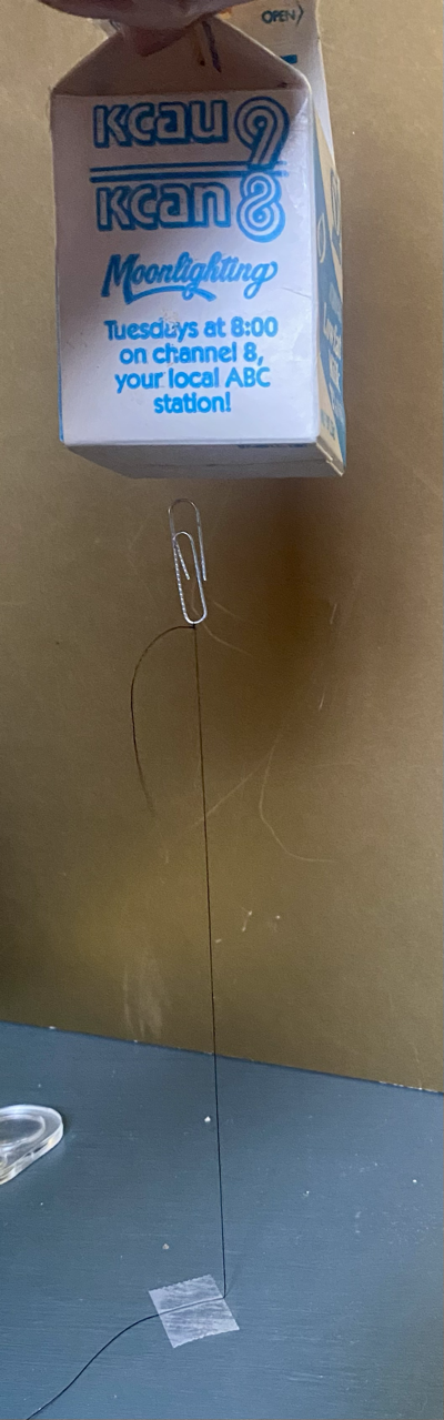 Floating paper clip