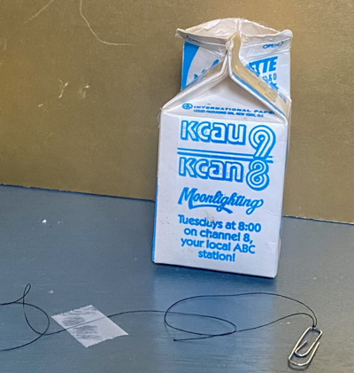 Floating paper clip materials