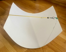 Curved posterboard